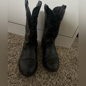 Girls black cowgirl boots